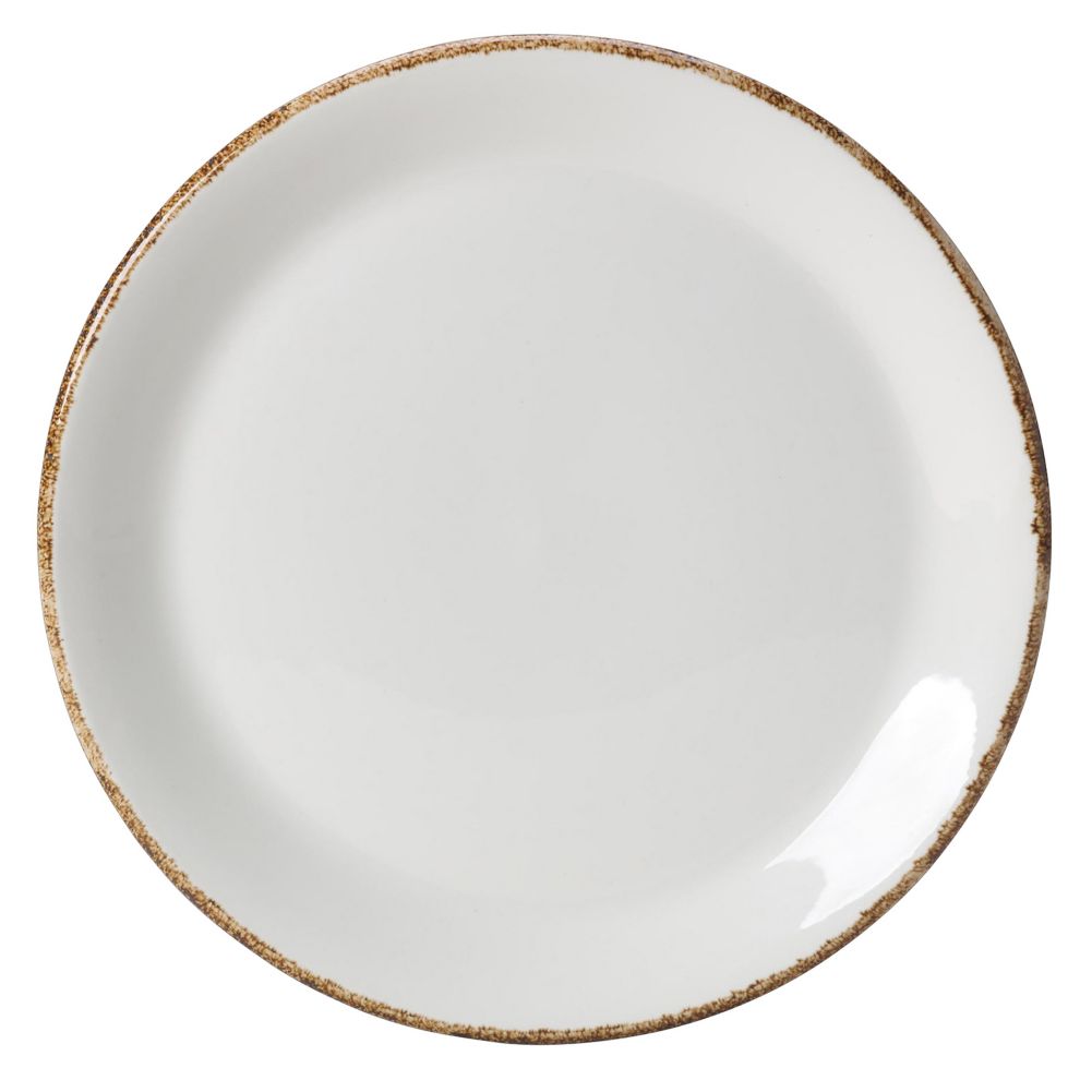 Steelite 17140568 Brown Dapple 6" Coupe Plate 36 / CS Wasserstrom