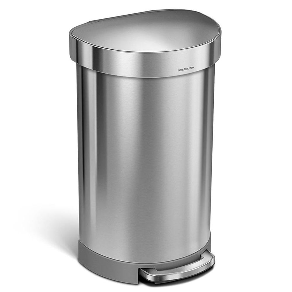 simplehuman CW2030 Semi-Round Step-On 12 Gallon Waste Container