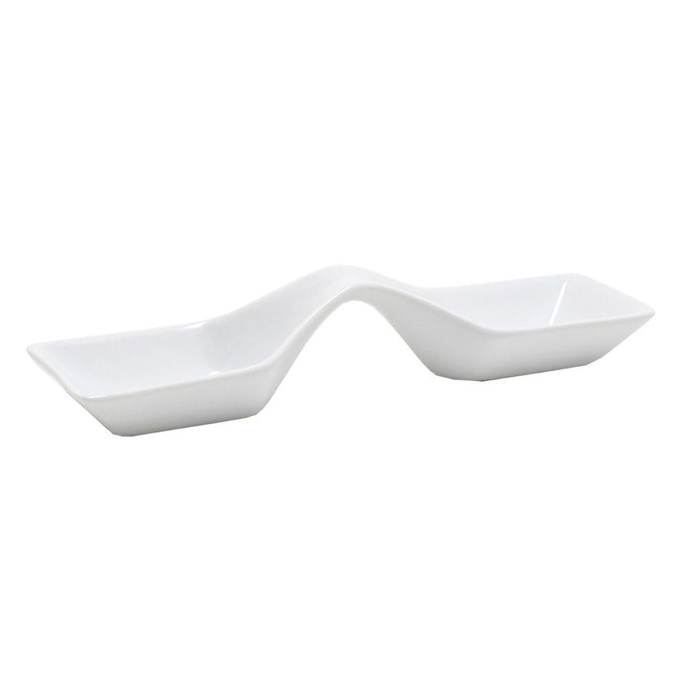 FOH FSP011WHP23 Kyoto White Double Sided 1-1/2 Ounce Spoon - 12 / CS