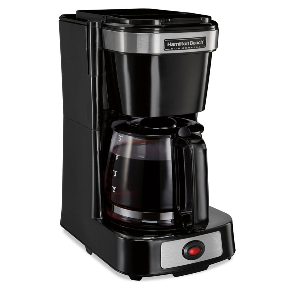 Hamilton Beach HDC500D 120V Black 4 Cup Coffee Maker with Glass Carafe