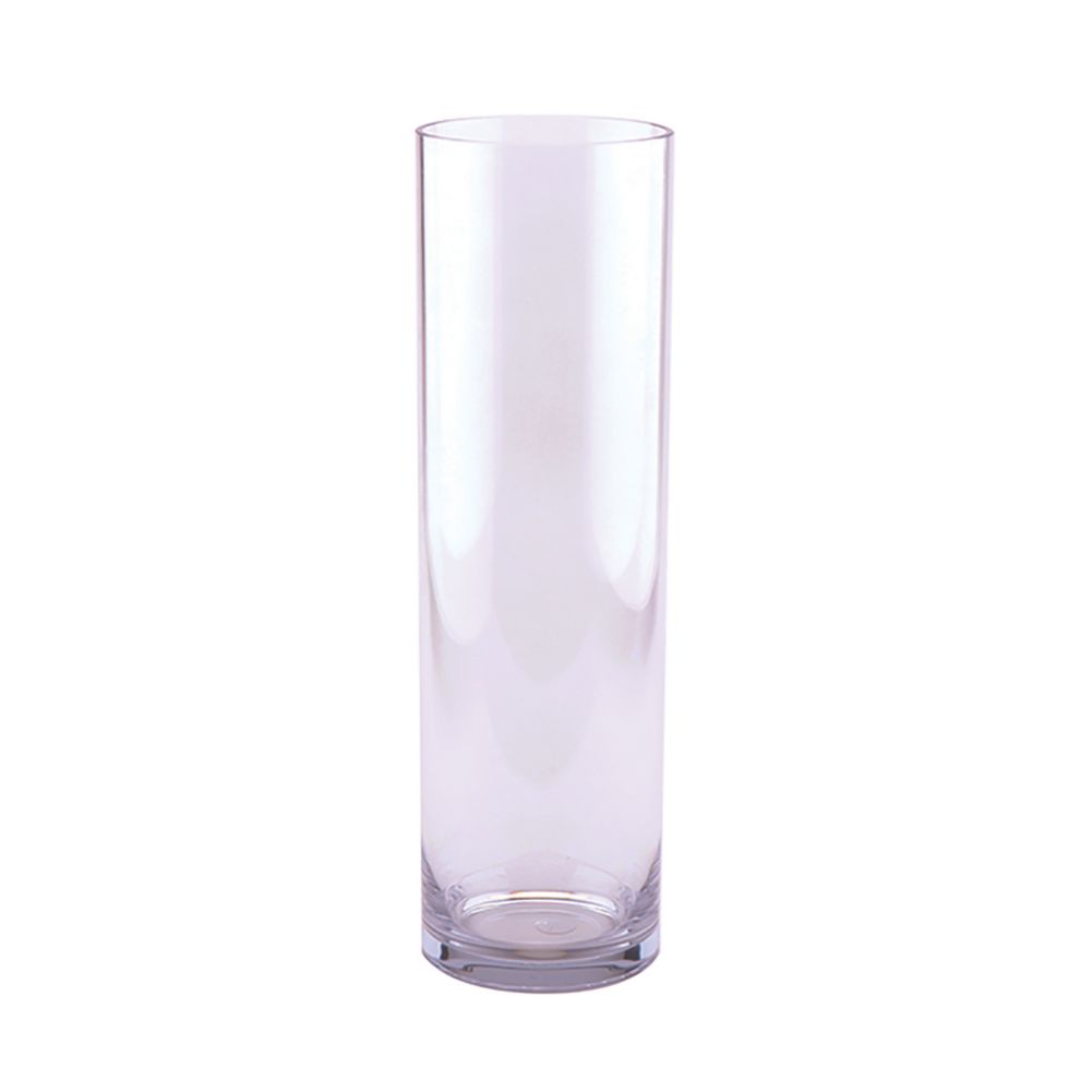 G.E.T. V-23-CL Ace Of Vase Polycarbonate Clear 7"D x 23"H Accent Vase