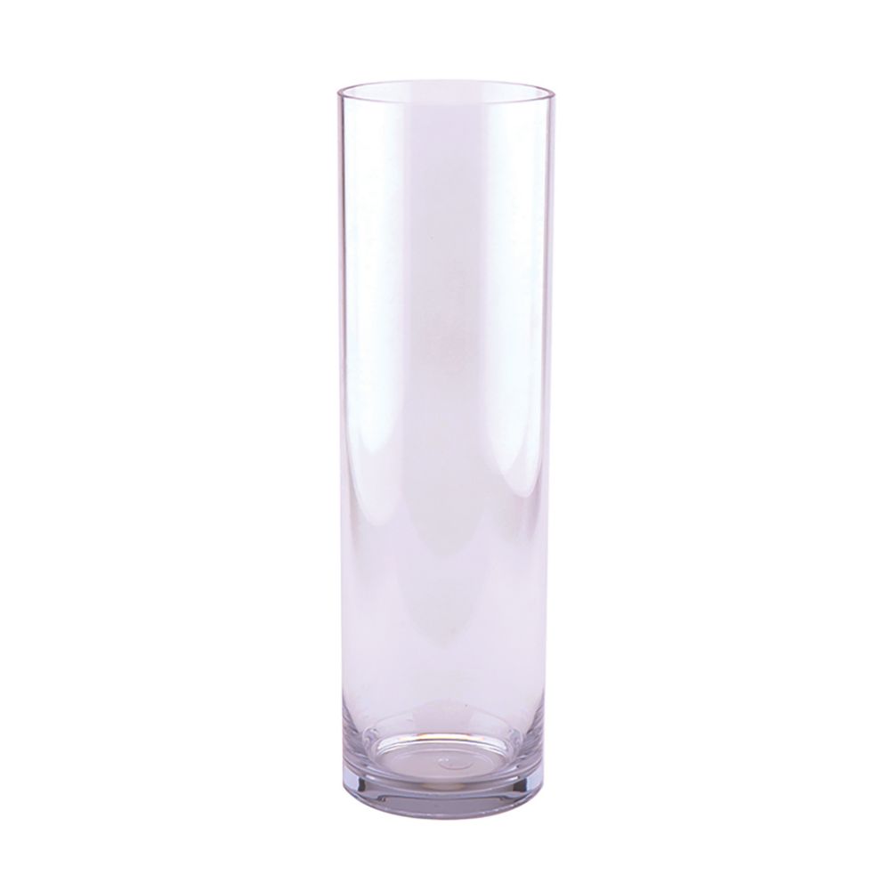 G.E.T. V-13-CL Ace of Vase Polycarbonate Clear 8"D x 31"H Accent Vase