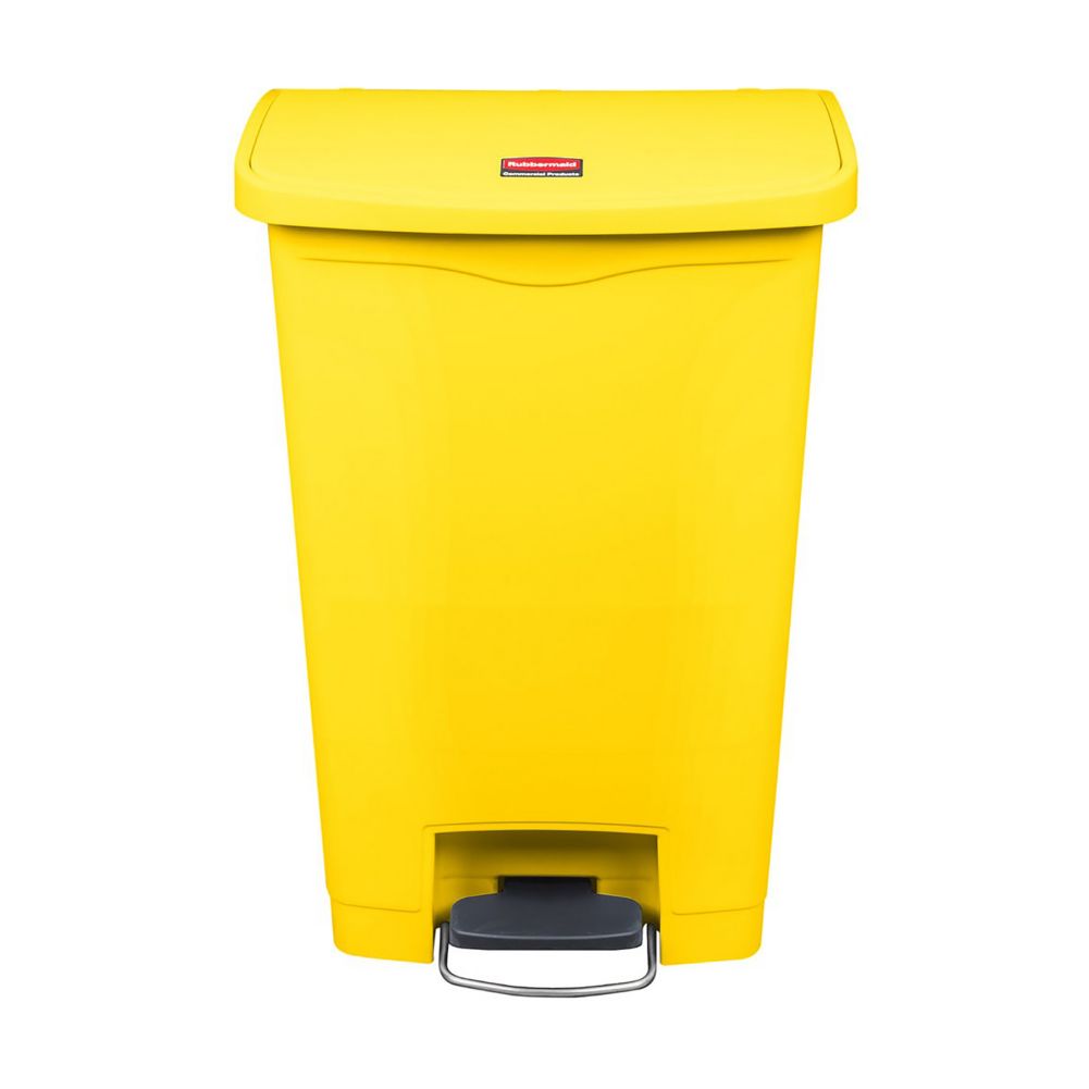 Rubbermaid 1883575 Slim Jim Yellow Step 13 Gal Trash Container