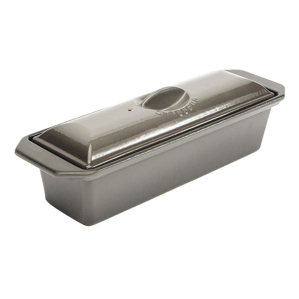 Matfer Bourgeat 071072 Enameled Cast Iron 1-3/8 Quart Terrine with Lid