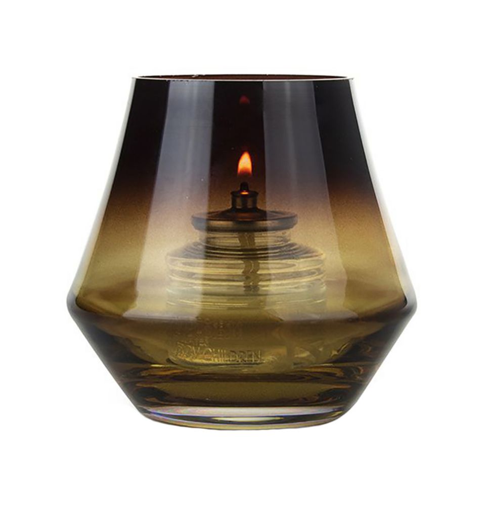 Sterno Products 80550 Cymbal Amber 4" x 4"H Candle Lamp 6 / CS