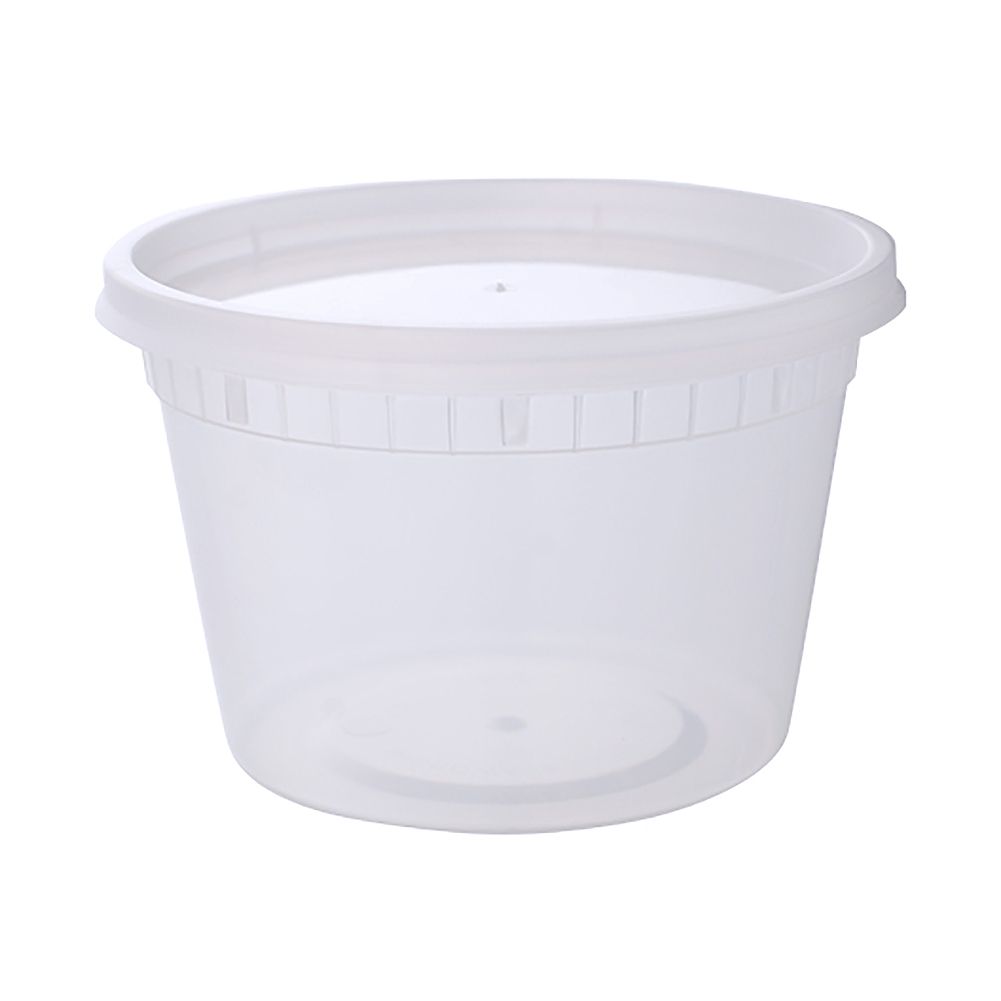 Fineline Setting 17CPDLC16 16 Ounce Deli Container with Lid 240 / CS