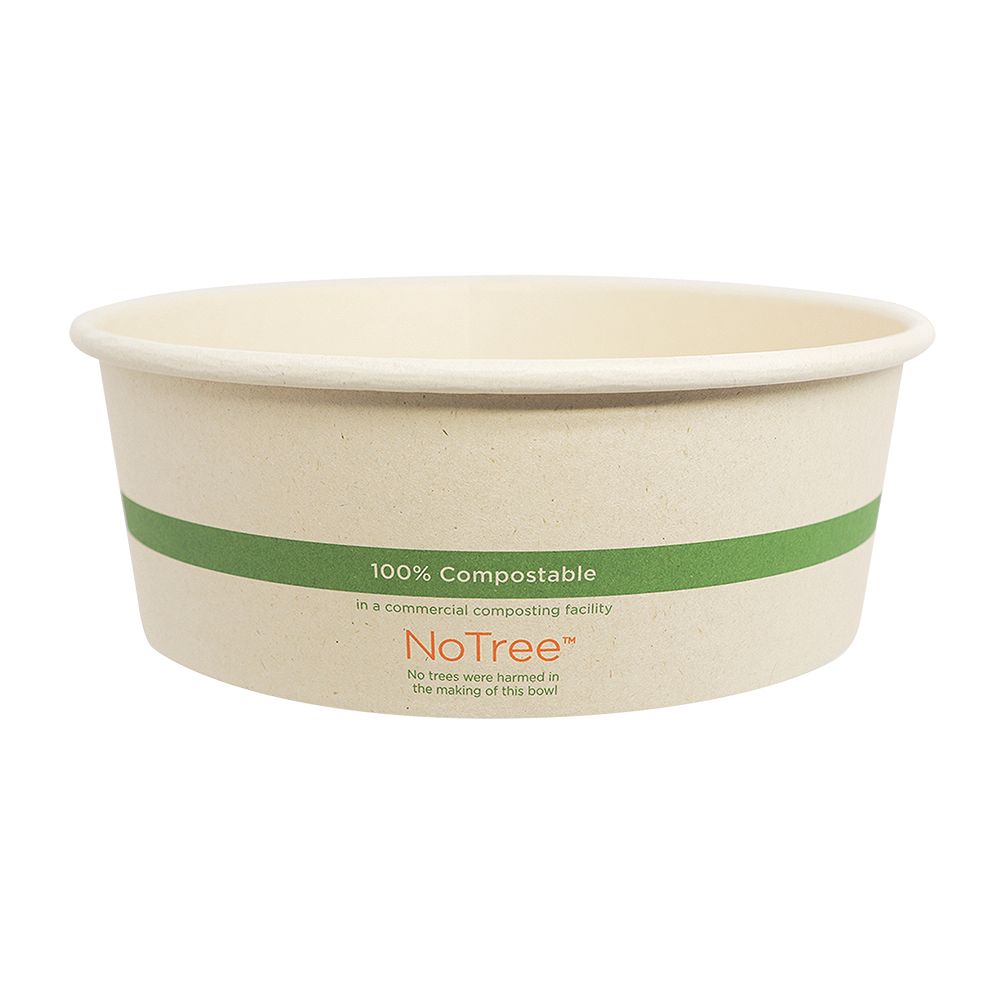World Centric BO-NT-42W NoTree Wide 42 Ounce Paper Bowl - 1000 / CS