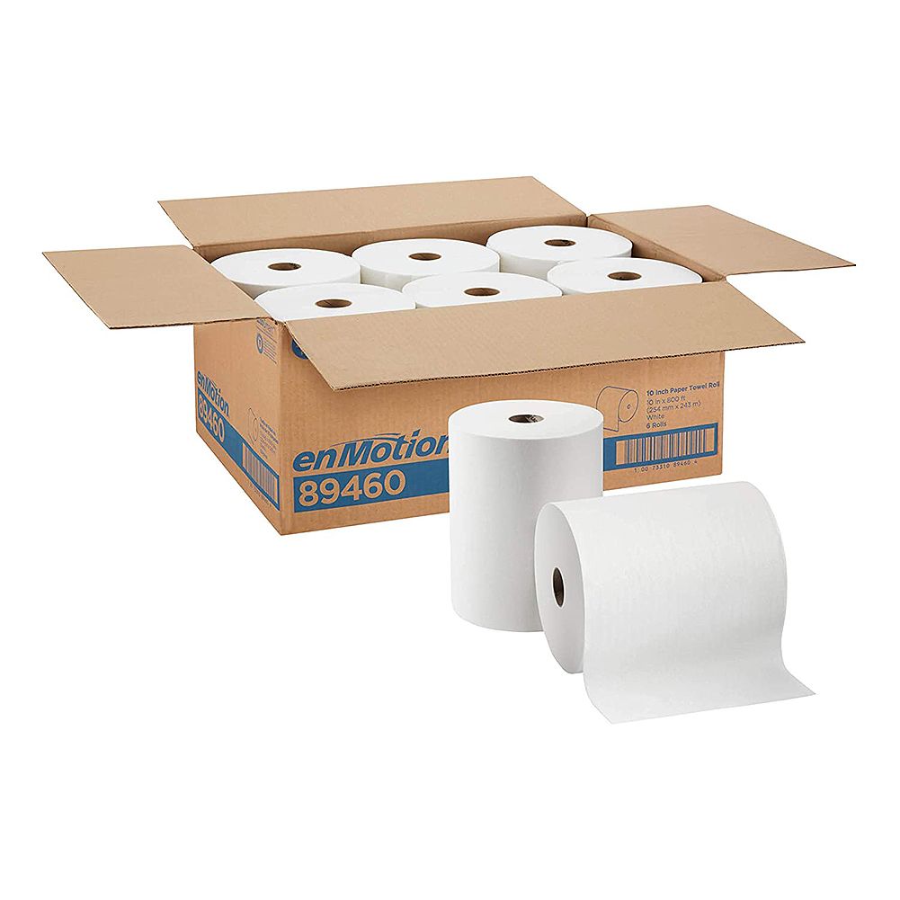 Georgia-Pacific 89460 White 10 In. x 800 Ft Paper Towel Roll - 6 / CS
