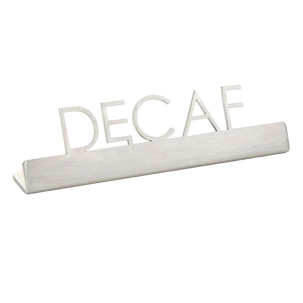 American Metalcraft SSD5 S/S 5" Decaf Cutout Sign