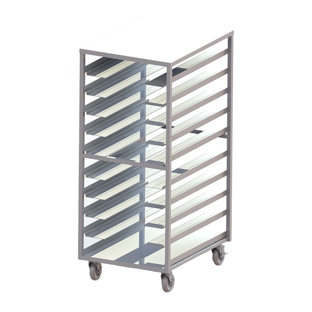 Carlisle DXPDHOR20UP 20-Capacity Open Style Room Service Cart