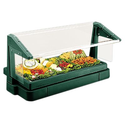 Cambro BBR720519 Kentucky Green 5-Pan Buffet Bar w/ Sneeze Guard