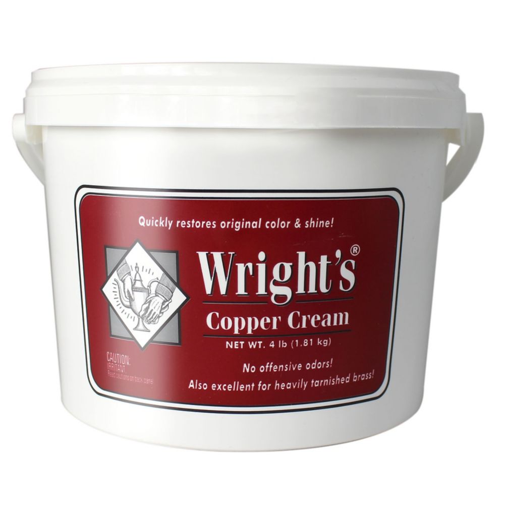 Wright's 321 4 Pound Tub Copper Cream Polish Cleaner 4 / CS Wasserstrom