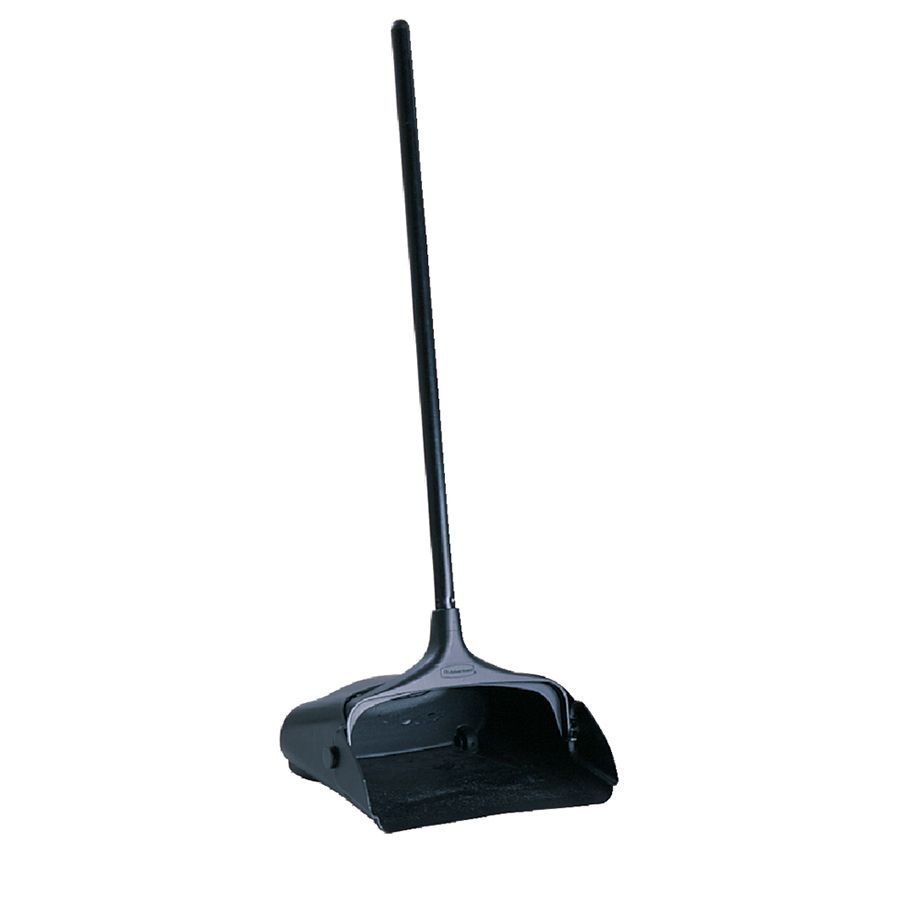 Rubbermaid FG253100BLA Lobby Pro Black Upright Dustpan Wasserstrom