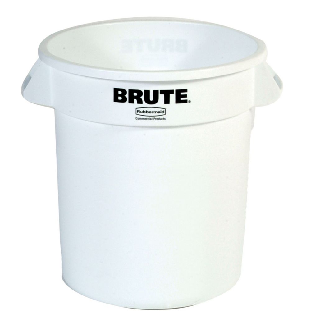 Rubbermaid FG261000 BRUTE White 10 Gallon Container without Lid ...