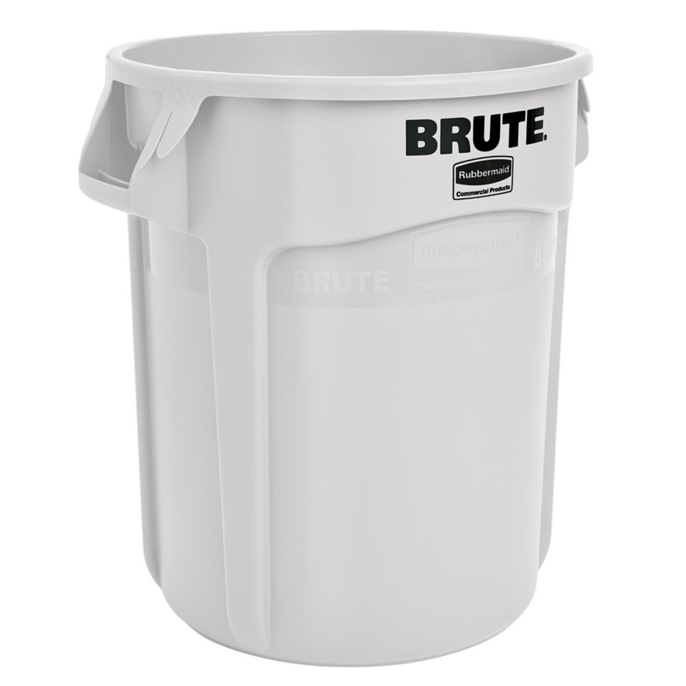 Rubbermaid FG262000WHT BRUTE White 20 Gallon Container without Lid Omega