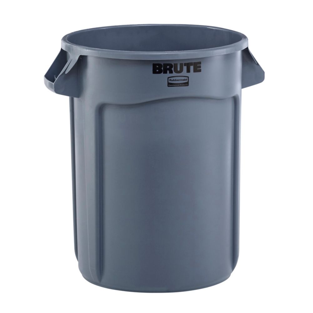 Rubbermaid Commercial Products FG263200GRAY Brute Container with Venting Channels Gray 32 gal
