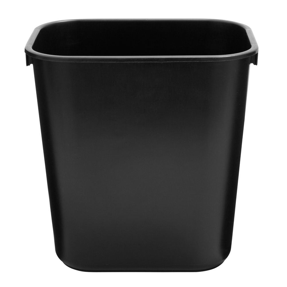 Rubbermaid FG295500BLA Small Black 13 Quart Wastebasket