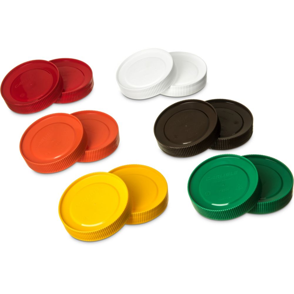 Carlisle PS304AT00 Stor N' Pour Assorted Lids Pack - 12 / CS