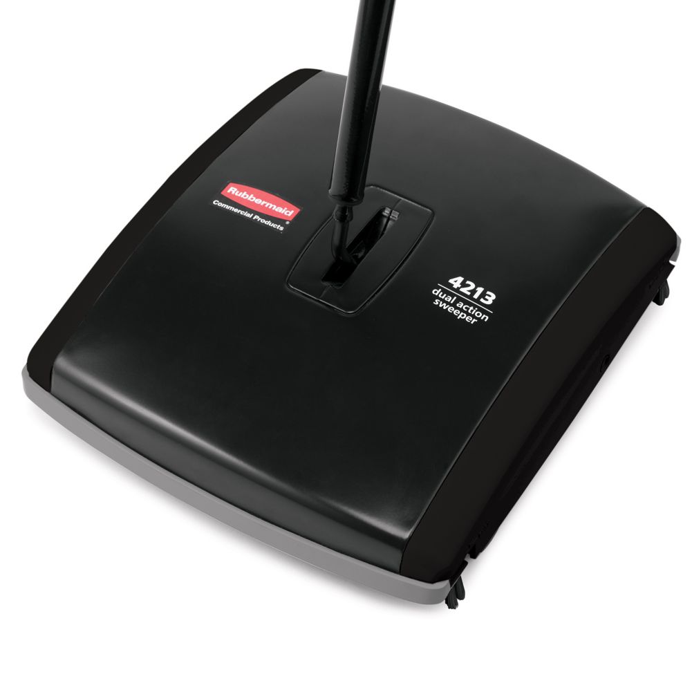 Rubbermaid Commercial Dual Action Mechanical Sweeper Black FG421388BLA for sale online 