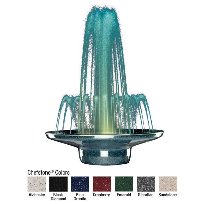 Buffet Enhancement 36 in. Sandstone Marquis Decorative Water Fountain