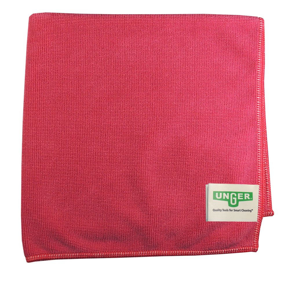Unger® MC40R MicroWipe™ Light Duty Red Microfiber Cloth