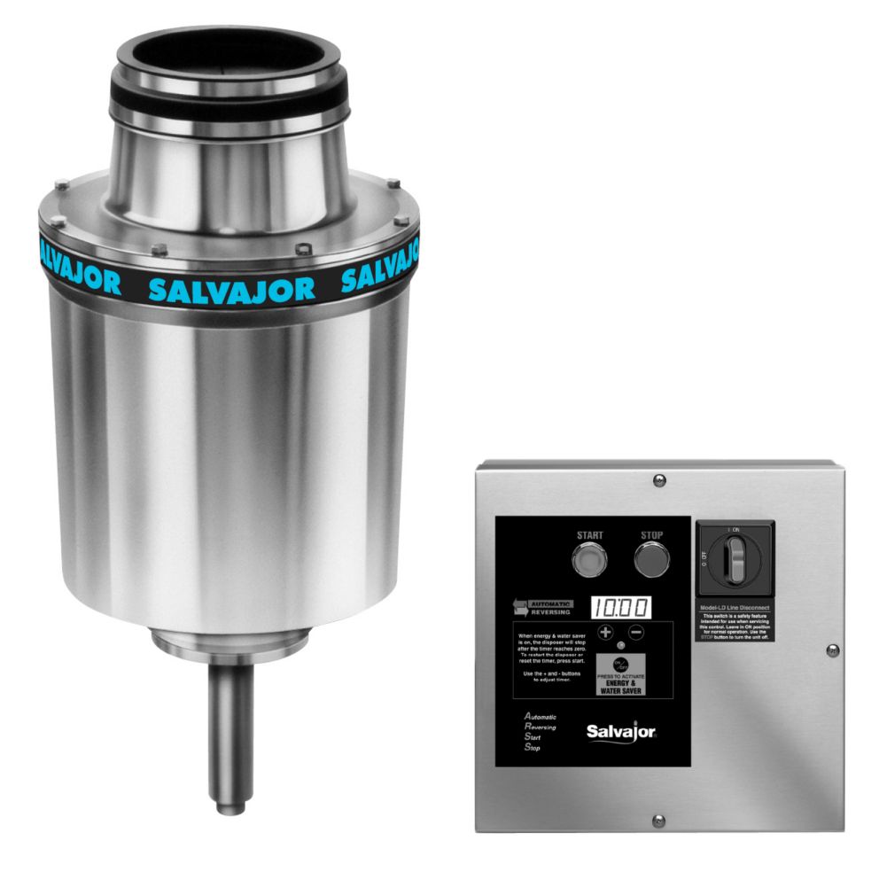 Salvajor 5 HP Auto Reversing Disposer with Aluminum Housing | Wasserstrom