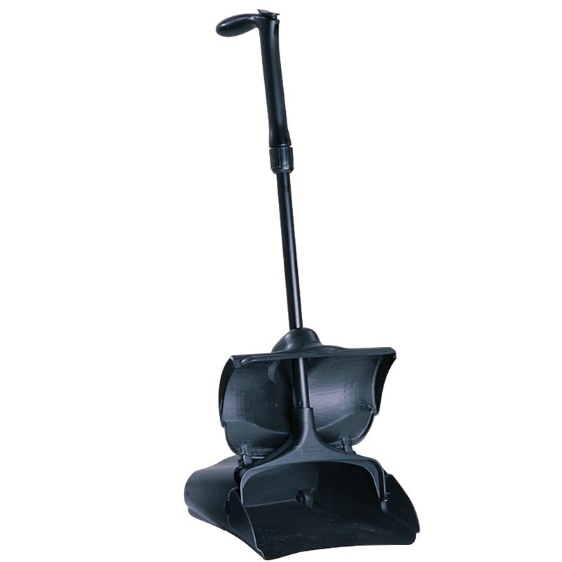 Rubbermaid FG253300BLA Lobby Pro Deluxe Adjustable Dustpan with Cover