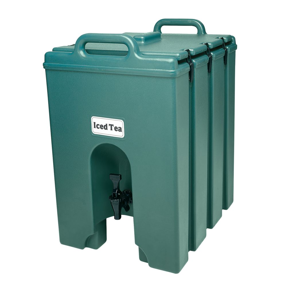 Cambro 1000LCD519 Camtainer Green 11.75 Gal. Insulated Beverage Server