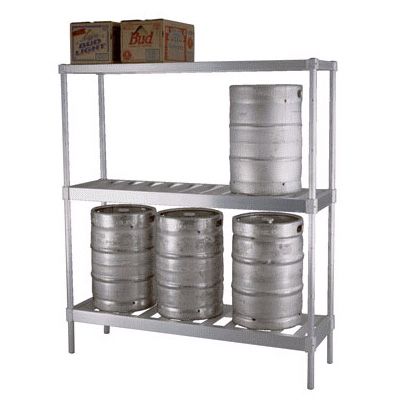 Keg Capacity Beer Rack Wasserstrom, Beer Storage Shelves