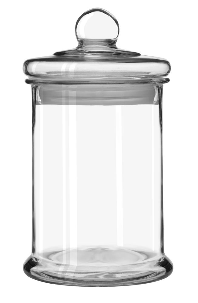 This large 1 gallon glass bell jar includes a matching lid and is a 