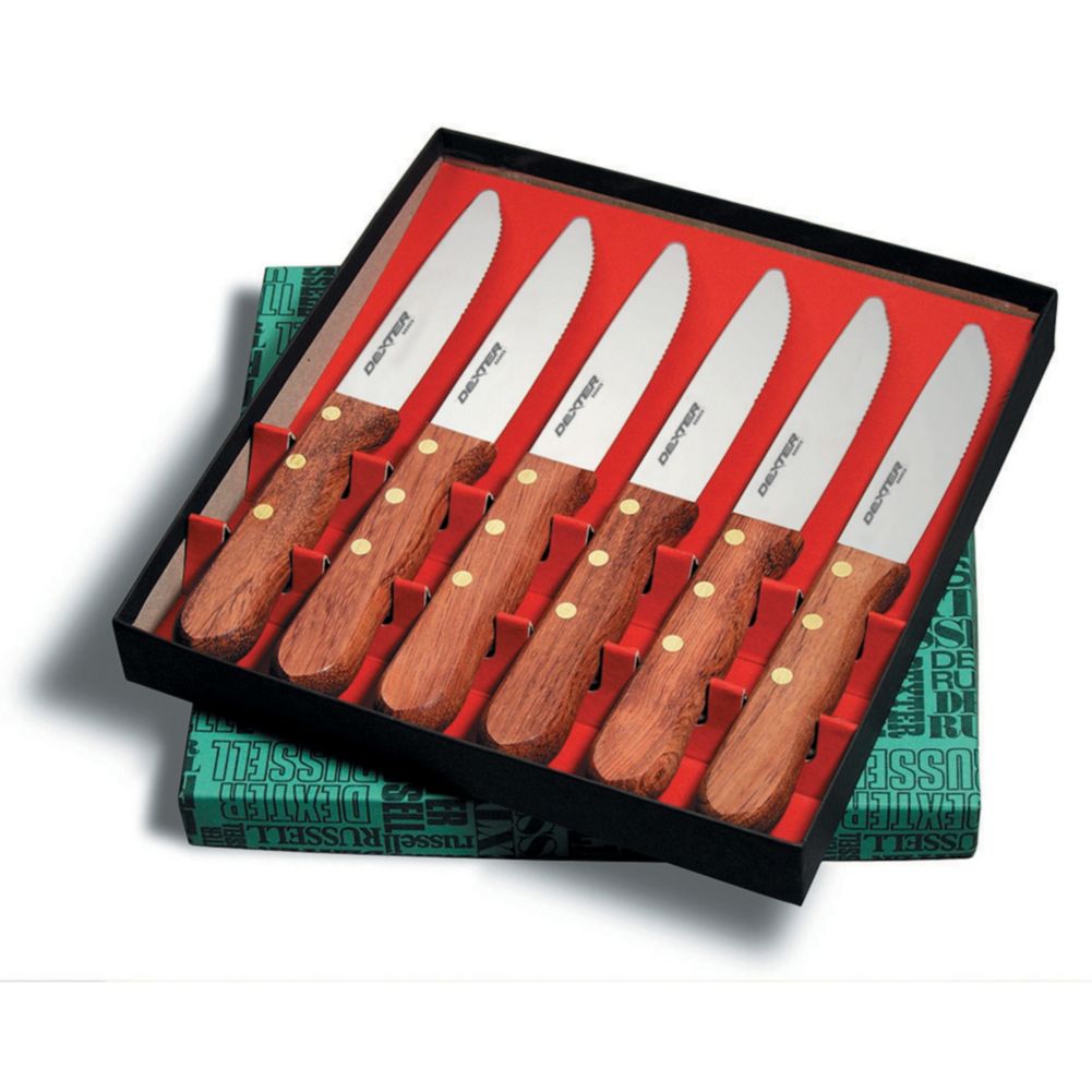 Dexter Russell P46005-6P Basics 6-Pc Jumbo 6" Steak Knife Set