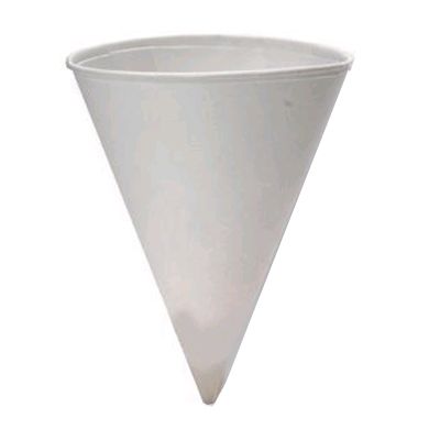 Genpak® W4F 4 Oz. Paper Cone Cups - 5000 / CS