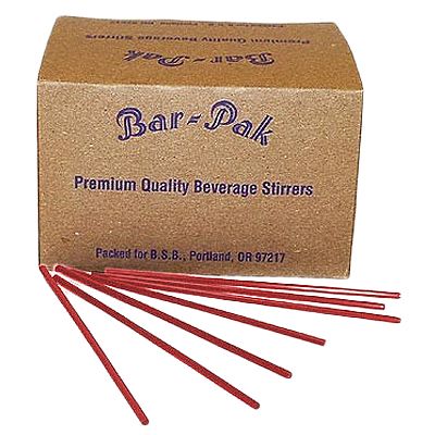 Cell-O-Core BS8RED 7.75" Unwrapped Collins Straws - 5000 / CS