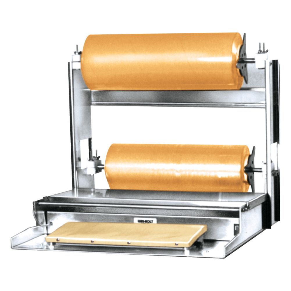Win-Holt WHSS-2 S/S and Alum Countertop 2-Roll Film Wrapping Dispenser ...