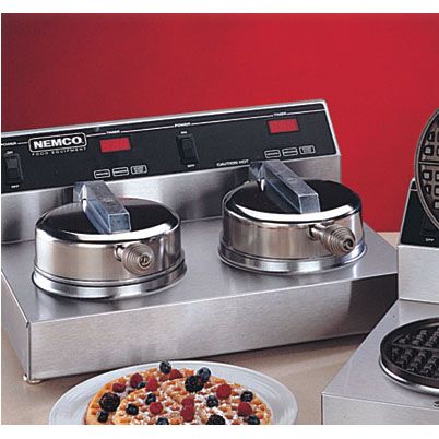 NEMCO® 7000A-2 Dual Waffle Baker With 7" Fixed Aluminum Grid