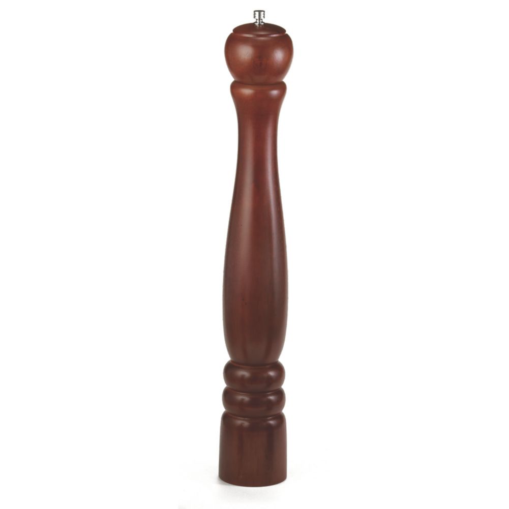 TableCraft PM1918 Mahogany Finish 18" Wood Pepper Mill