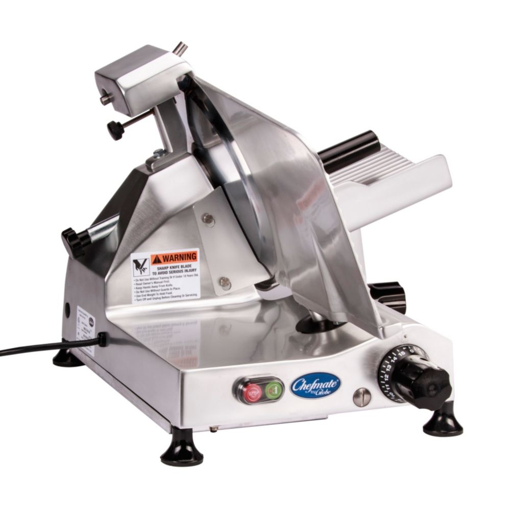 Globe Food C12 Chefmate Aluminum 12" Belt Driven Manual Slicer ...