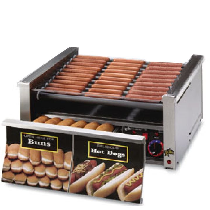 Star® 30SCBD Grill-Max® Analog Roller Grill with Bun Drawer