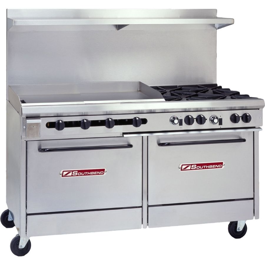 Southbend 4601DD3TL Ultimate Natural Gas 4Burner Range with Griddle