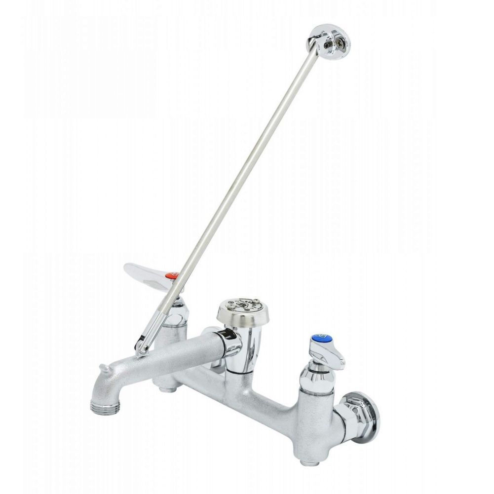 T & S Brass B0665BSTR Wall Mount Service Sink Faucet Omega