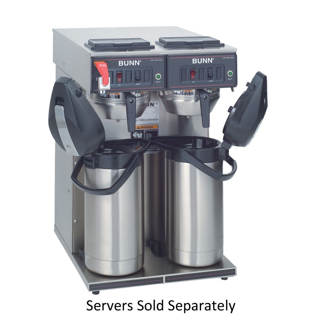 BUNN® 23400.0041 Twin Airpot Coffee Brewer with Hot Water Faucet