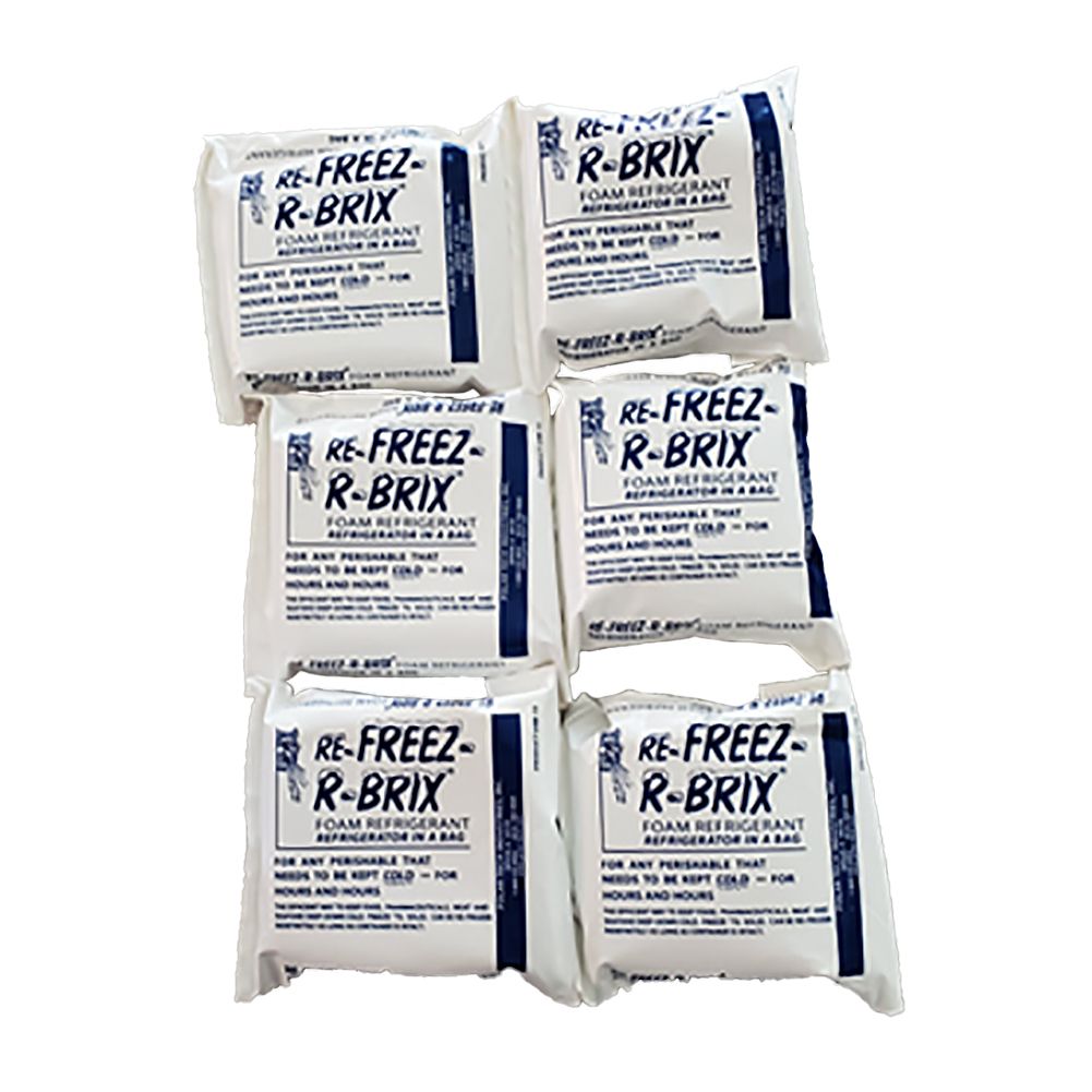 San Jamar® B6180 EZ-Chill™ Refreezable Ice Pack - 6 / PK