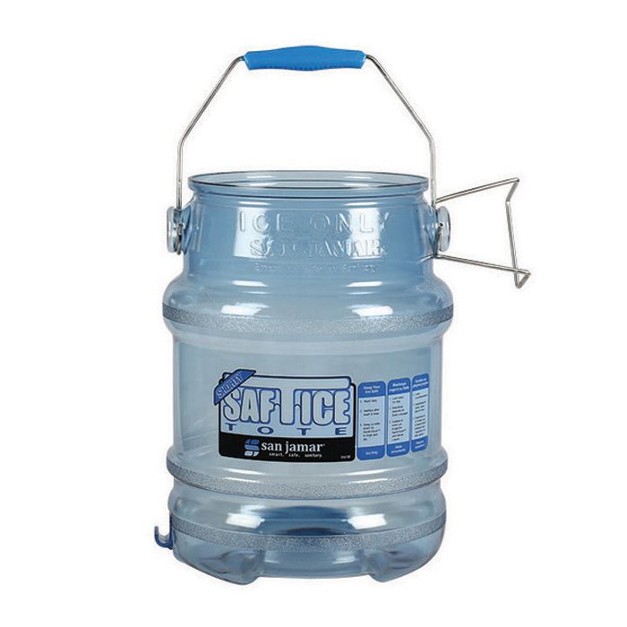 San Jamar® SI6100 Saf-T-Ice® Shorty™ 5-Gallon Ice Bucket