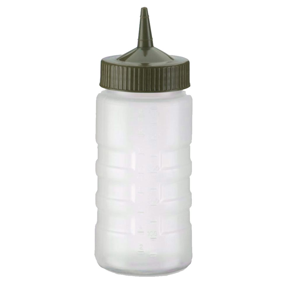 Traex 4916-1301 Wide Mouth 16 Ounce Squeeze Bottle w/ Brown Cap