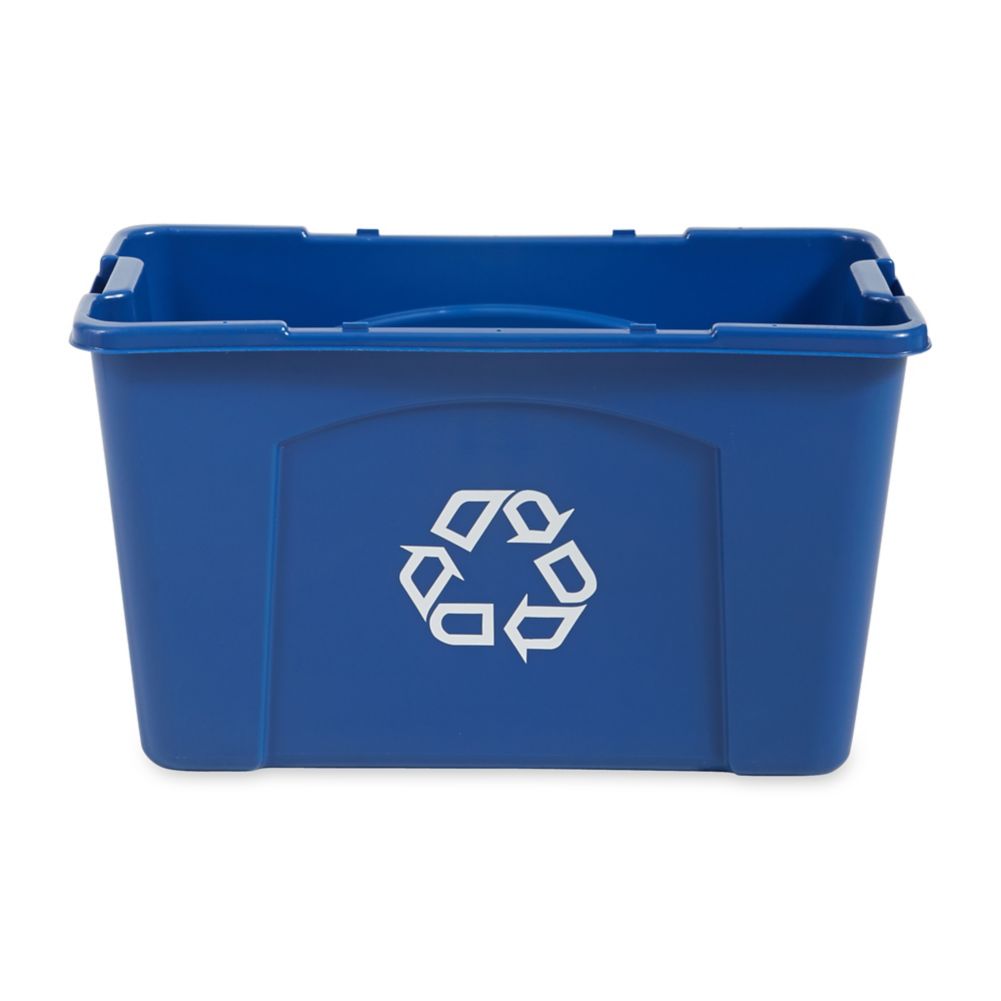 Rubbermaid FG571873 18 Gallon Recycling Box - 6 / CS