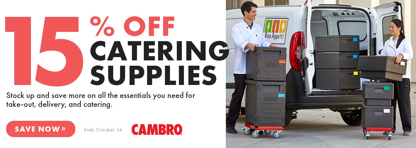 Save 15% On Catering Supplies