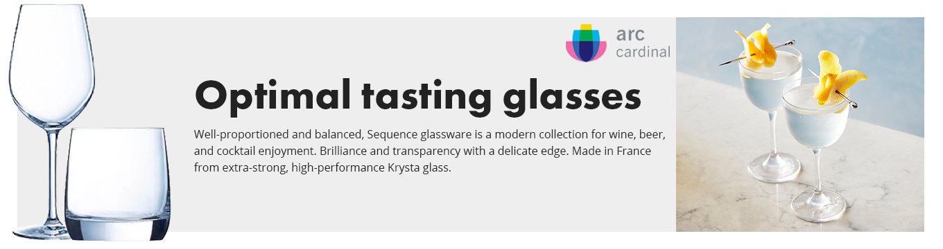 Chef & Sommelier Sequence Glassware by Arc Cardinal