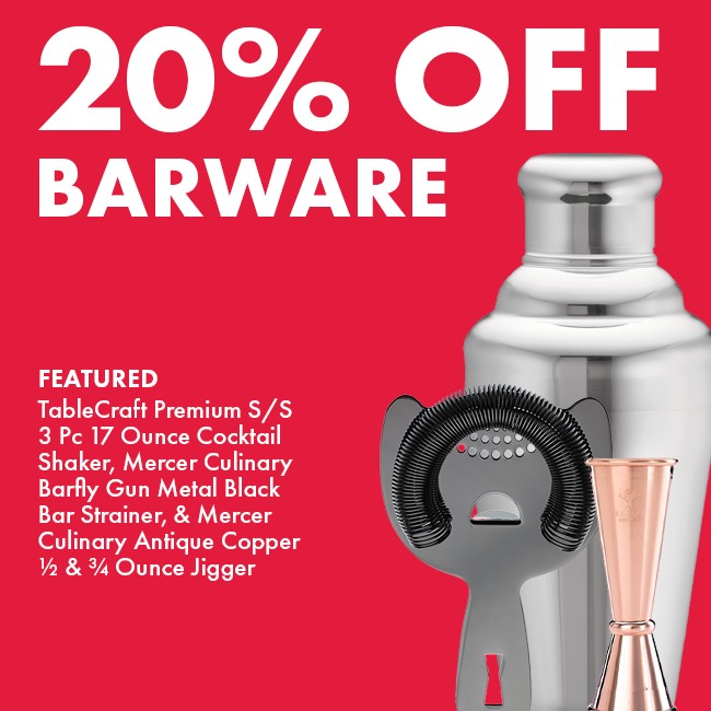 Save 20% On Barware