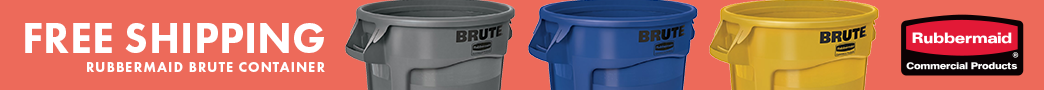 Free Shipping On Rubbermaid Brute