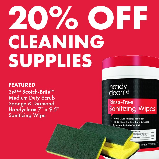 Save 20% on Cleaning Supplies